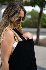 Breastfeeding cover - The bubbahood™ - Black \ UV cover for babies