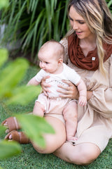 Bamboo nursing cover in rust the bubbahood™ | Breastfeeding cover essentially bub