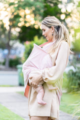 Bamboo nursing cover in dusty pink the bubbahood™ | Breastfeeding cover essentially bub