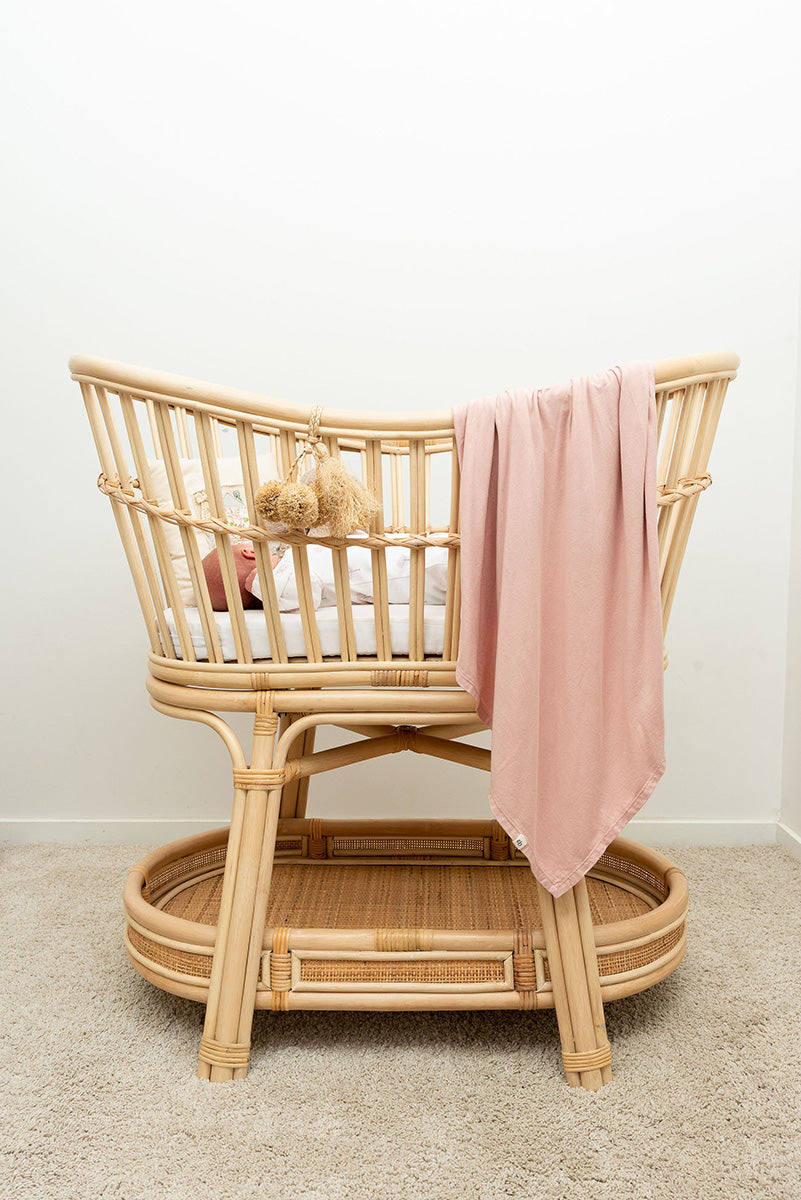 essentially bub | Dusty Pink Bamboo Swaddle