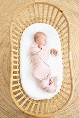 essentially bub | Dusty Pink Bamboo Swaddle