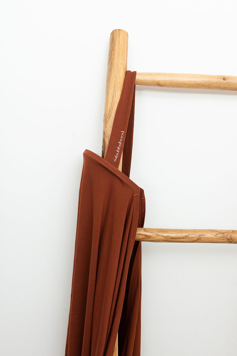 Bamboo nursing cover in rust the bubbahood™ | Breastfeeding cover essentially bub